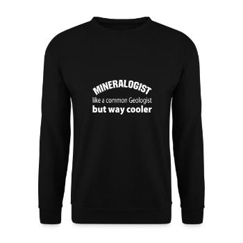 Minéralogiste Géologue drôle de géologue disant - Sweat-shirt Unisexe - noir - Devant - Alina (178cm) & Michal (187cm)