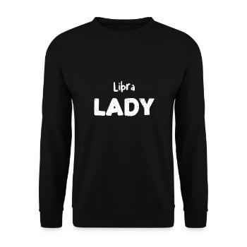Libra Lady - Astrologie - Sweat-shirt Unisexe - noir - Devant - Alina (178cm) & Michal (187cm)