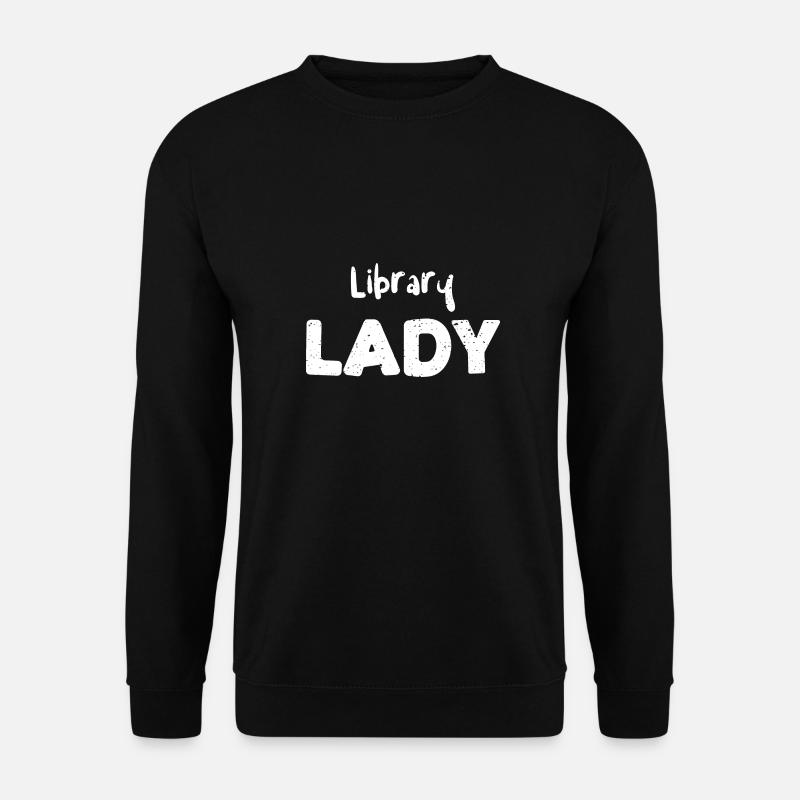 Library Lady - Reading - Unisex Sweatshirt - black