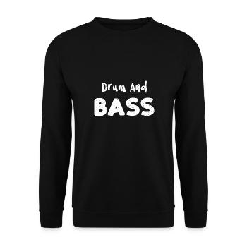 Drum And Bass - Drums - Unisex Pullover - Schwarz - Vorne - Alina (178cm) & Michal (187cm)
