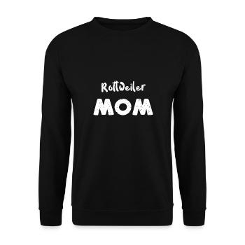 Rottweiler Mom - Dogs - Unisex Pullover - Schwarz - Vorne - Alina (178cm) & Michal (187cm)