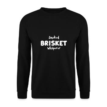 Smoked Brisket Whisperer - BBQ - Unisex Sweatshirt - black - Front - Alina (178cm) & Michal (187cm)