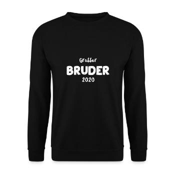 Großer Bruder 2020 - Brother - Unisex Pullover - Schwarz - Vorne - Alina (178cm) & Michal (187cm)