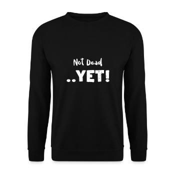 Not Dead .. Yet! - Animal - Unisex Sweatshirt - black - Front - Alina (178cm) & Michal (187cm)