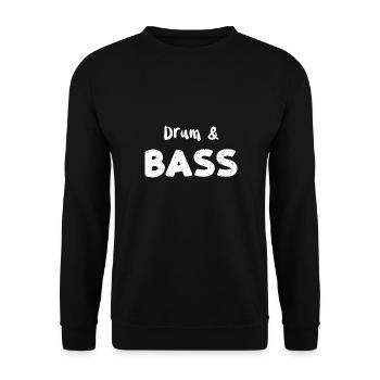 Drum & Bass - Drums - Unisex Pullover - Schwarz - Vorne - Alina (178cm) & Michal (187cm)