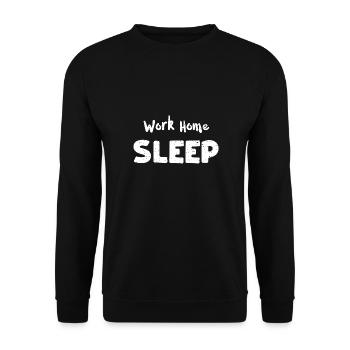 Work Home Sleep - Engineer - Unisex Sweatshirt - black - Front - Alina (178cm) & Michal (187cm)