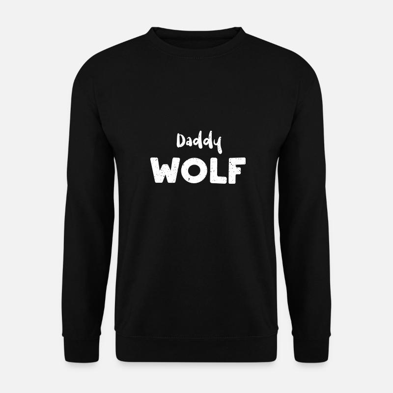 Daddy Wolf - Wolf - Unisex Sweatshirt - black