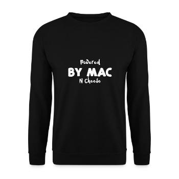 Powered By Mac N Cheese - Noodles - Unisex Sweatshirt - black - Front - Alina (178cm) & Michal (187cm)