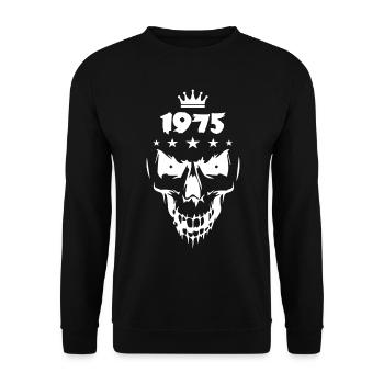 Skull (1975) - Unisex Sweatshirt - black - Front - Alina (178cm) & Michal (187cm)