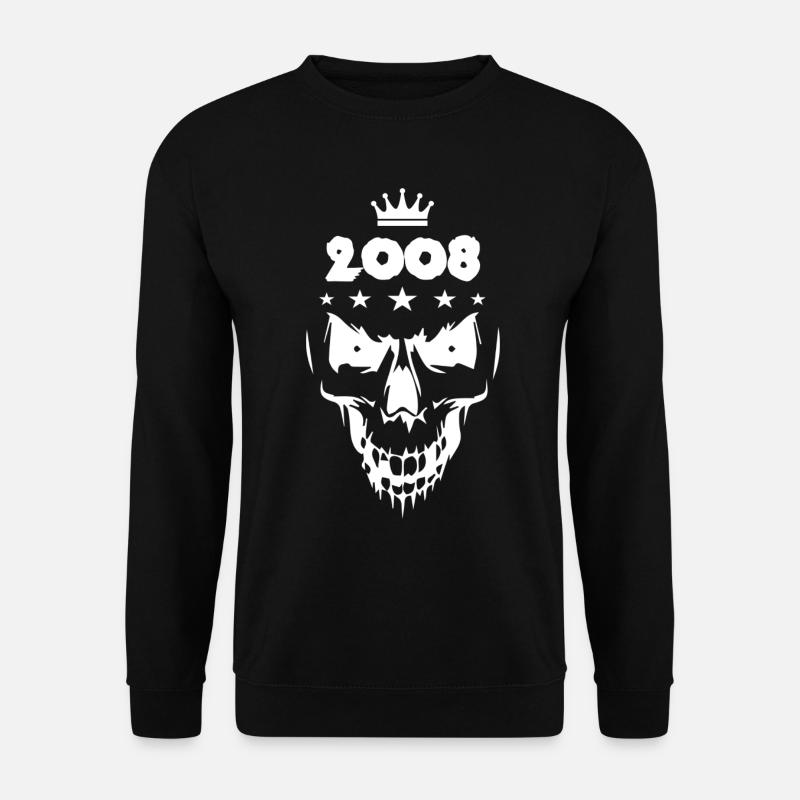 2008 Crâne - Sweat-shirt Unisexe - noir