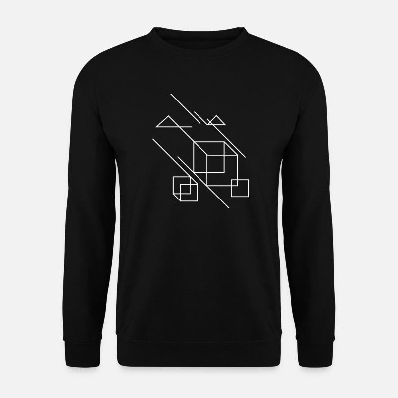 geometric squares - Unisex Sweatshirt - black