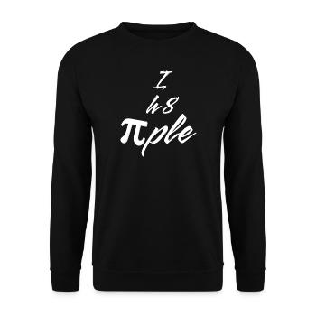 I H8 PiPle Mathematician Physicist Student Teacher - Unisex Sweatshirt - black - Front - Alina (178cm) & Michal (187cm)