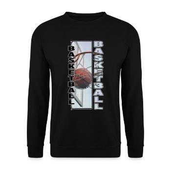 Basketteur Basketteur Basketteur Dunking Sport Player - Sweat-shirt Unisexe - noir - Devant - Alina (178cm) & Michal (187cm)