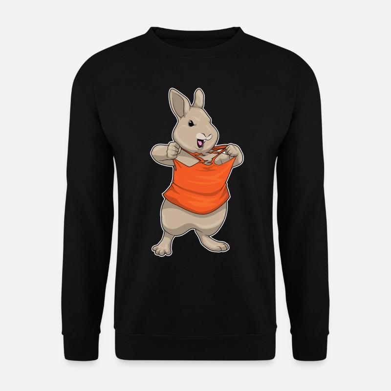 Bunny Bodybuilder Bodybuilding - Unisex Sweatshirt - black
