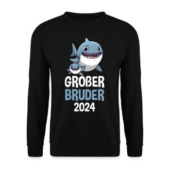 Big Brother 2024 Shark Pregnancy - Unisex Sweatshirt - black - Front - Alina (178cm) & Michal (187cm)