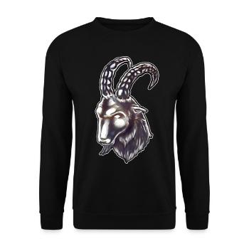 Proud Capricorn - Unisex Sweatshirt - black - Front - Alina (178cm) & Michal (187cm)