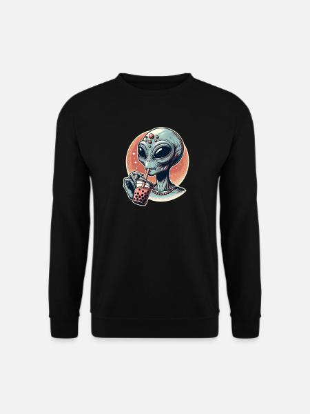 Alien Bubble Tea - Unisex Sweatshirt - black