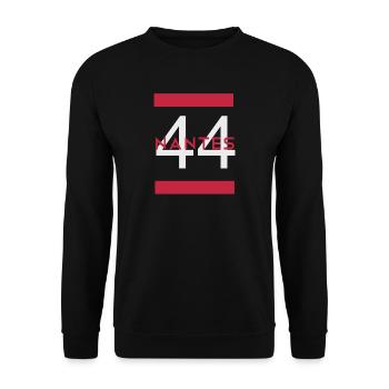 Nantes 44 Nantes T-Shirt - Sweat-shirt Unisexe - noir - Devant - Alina (178cm) & Michal (187cm)