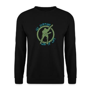 Patinage - Sweat-shirt Unisexe - noir - Devant - Alina (178cm) & Michal (187cm)