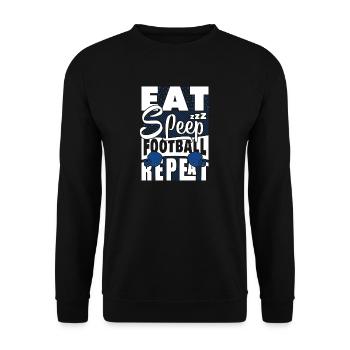 football - Unisex Sweatshirt - black - Front - Alina (178cm) & Michal (187cm)