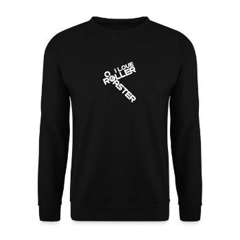 Achterbahn - Unisex Pullover - Schwarz - Vorne - Alina (178cm) & Michal (187cm)