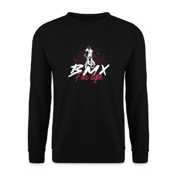 BMX - Unisex Sweatshirt - black - Front - Alina (178cm) & Michal (187cm)