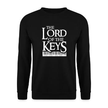 Klavier - der Lord Of The Keys-Hemd - Unisex Pullover - Schwarz - Vorne - Alina (178cm) & Michal (187cm)