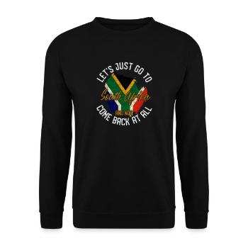 Südafrika - Unisex Pullover - Schwarz - Vorne - Alina (178cm) & Michal (187cm)
