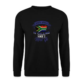 Afrique du Sud - Sweat-shirt Unisexe - noir - Devant - Alina (178cm) & Michal (187cm)