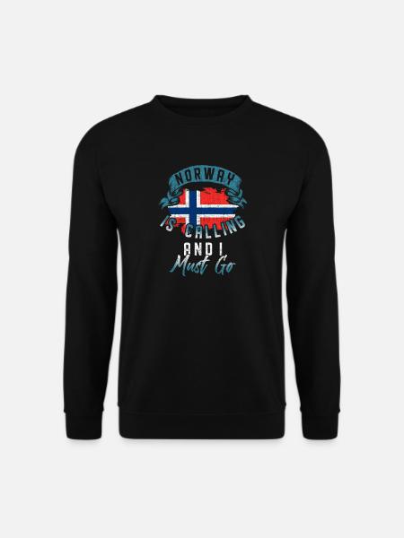 Norwegen - Unisex Pullover - Schwarz