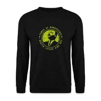 Journée Martin Luther King - Sweat-shirt Unisexe - noir - Devant - Alina (178cm) & Michal (187cm)
