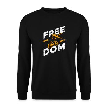 BMX - Unisex Sweatshirt - black - Front - Alina (178cm) & Michal (187cm)