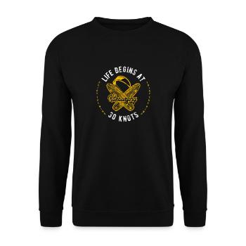Kite Surfen - Unisex Pullover - Schwarz - Vorne - Alina (178cm) & Michal (187cm)
