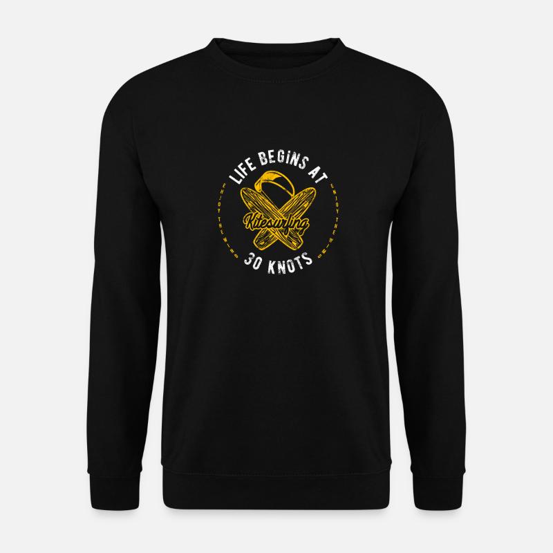 Kite Surfen - Unisex Pullover - Schwarz