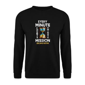 Escape Room - Unisex Sweatshirt - black - Front - Alina (178cm) & Michal (187cm)