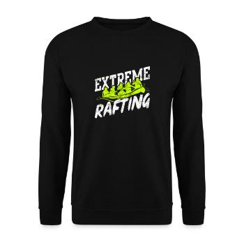 Rafting Floss - Unisex Sweatshirt - black - Front - Alina (178cm) & Michal (187cm)
