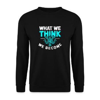 Bouddhisme - Sweat-shirt Unisexe - noir - Devant - Alina (178cm) & Michal (187cm)