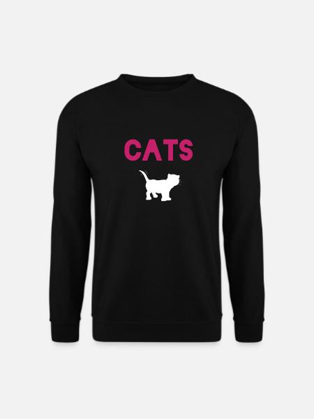 Idée cadeau pour l’amoureux des chats - Sweat-shirt Unisexe - noir