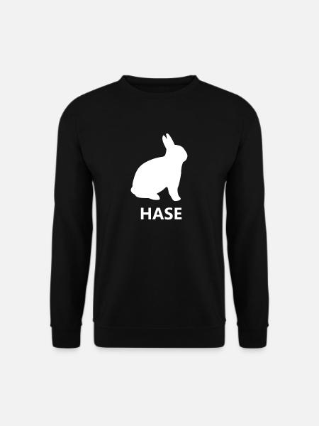 Hase - Unisex Pullover - Schwarz