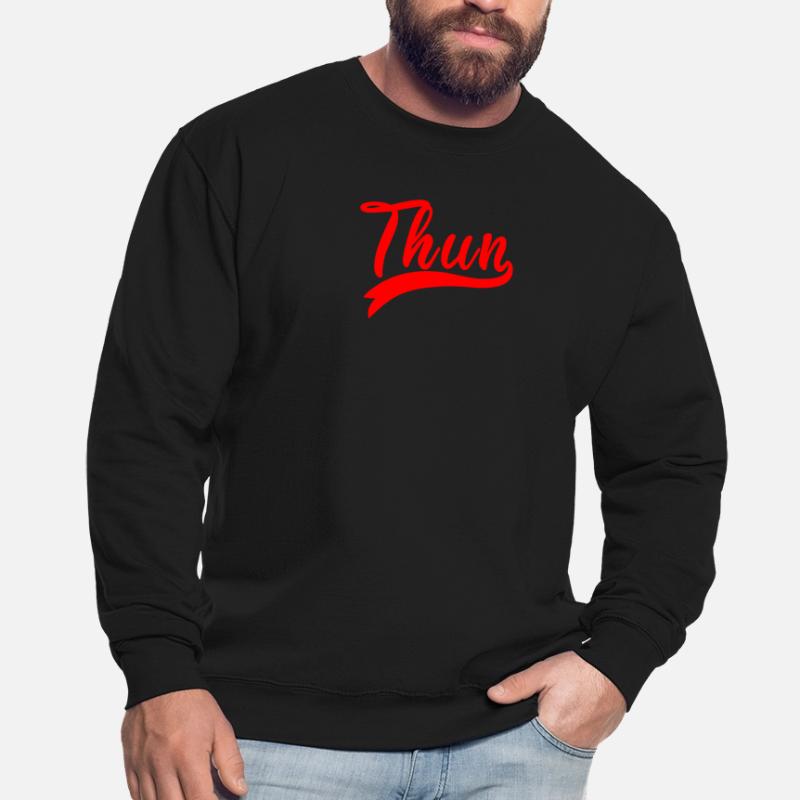 Thun Script Red Logo Unisex Sweatshirt
