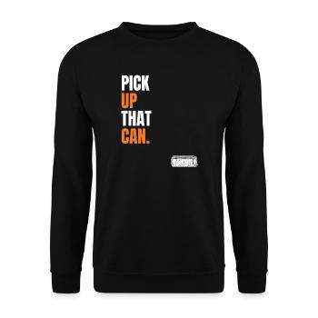 Nimm die Dose – Hl2-Meme für Gamer - Unisex Pullover - Schwarz - Vorne - Alina (178cm) & Michal (187cm)