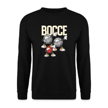 Dabbing Bocce Ball with Jack Bocci Dab Game Bocce - Unisex Sweatshirt - black - Front - Alina (178cm) & Michal (187cm)
