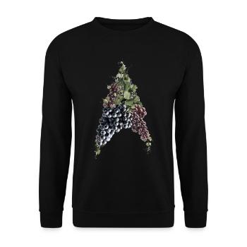 Star Trek Picard Whine Logo - Unisex Sweatshirt - black - Front - Alina (178cm) & Michal (187cm)