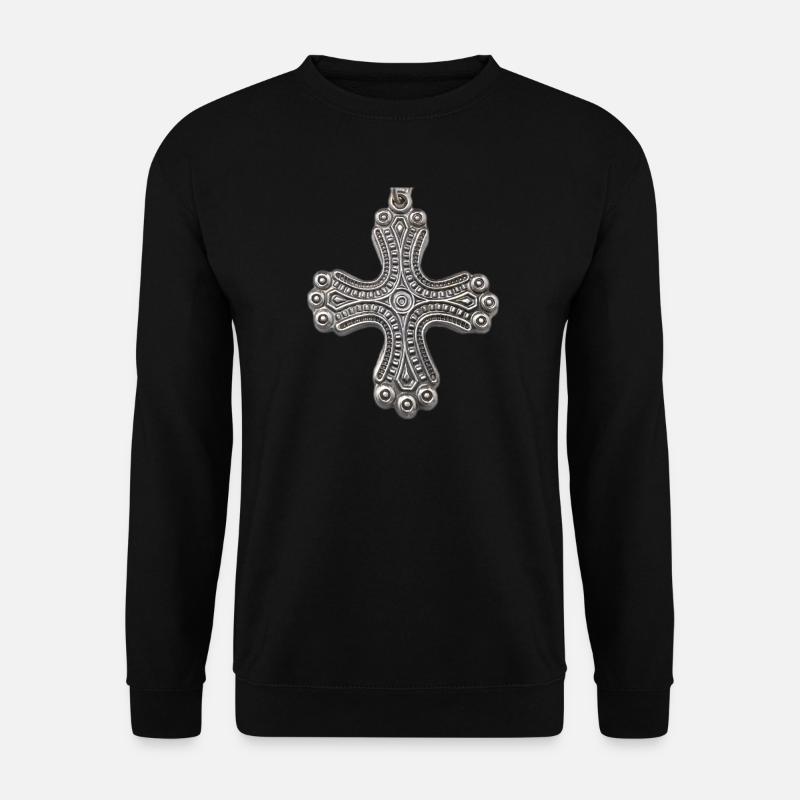 Kalevala Silver Cross - Unisex Sweatshirt - black