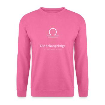 Waage Sternzeichen Glyphen - Unisex Pullover - Pink - Vorne