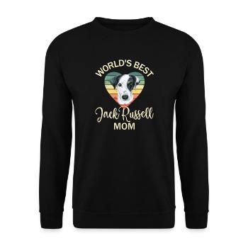 Chien Jack Russell Terrier - Sweat-shirt Unisexe - noir - Devant - Alina (178cm) & Michal (187cm)