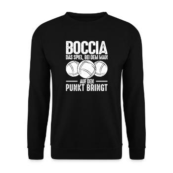 Bocciaspieler Boccia Spruch Legend Kugeln Boccia - Unisex Pullover - Schwarz - Vorne - Alina (178cm) & Michal (187cm)