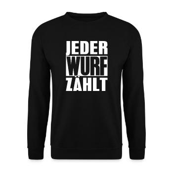 Boule Spruch Kugeln für Bouler Boccia Spiel - Unisex Pullover - Schwarz - Vorne - Alina (178cm) & Michal (187cm)