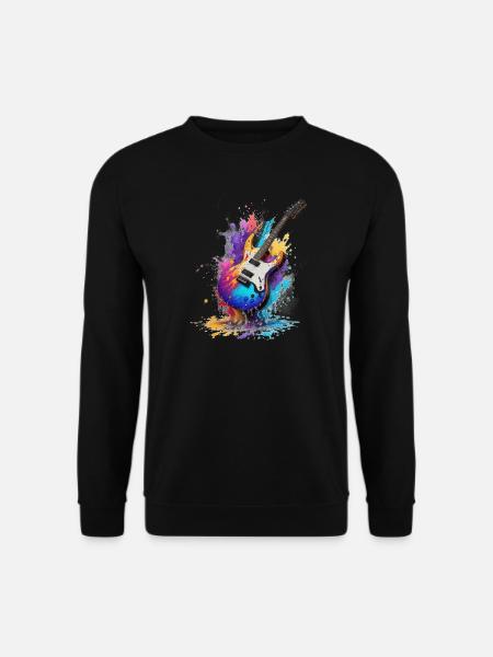 Gitarre - Unisex Pullover - Schwarz