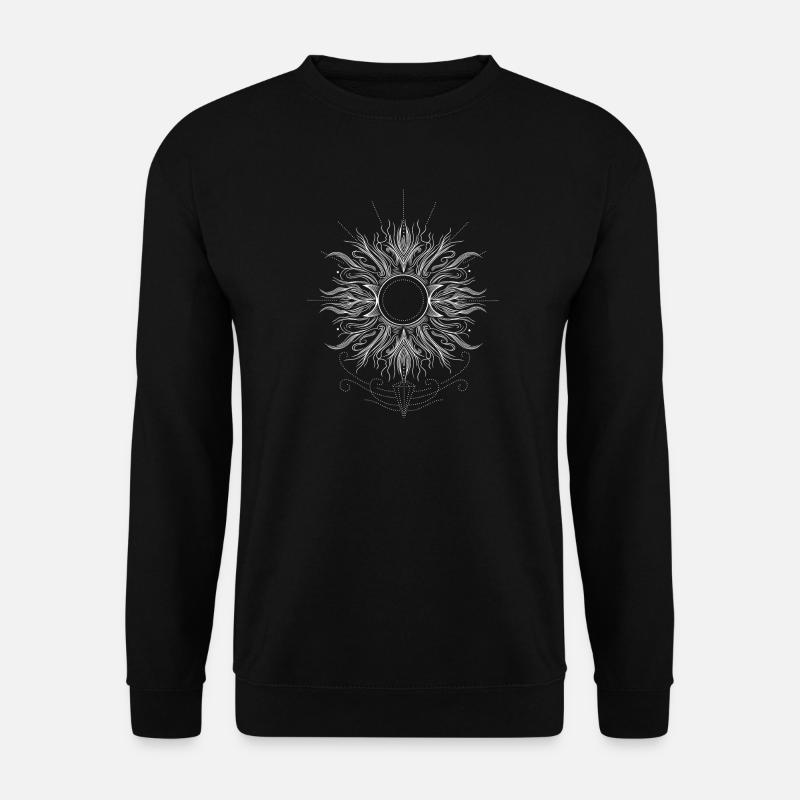 Soleil d’été avec triple lune - Sweat-shirt Unisexe - noir
